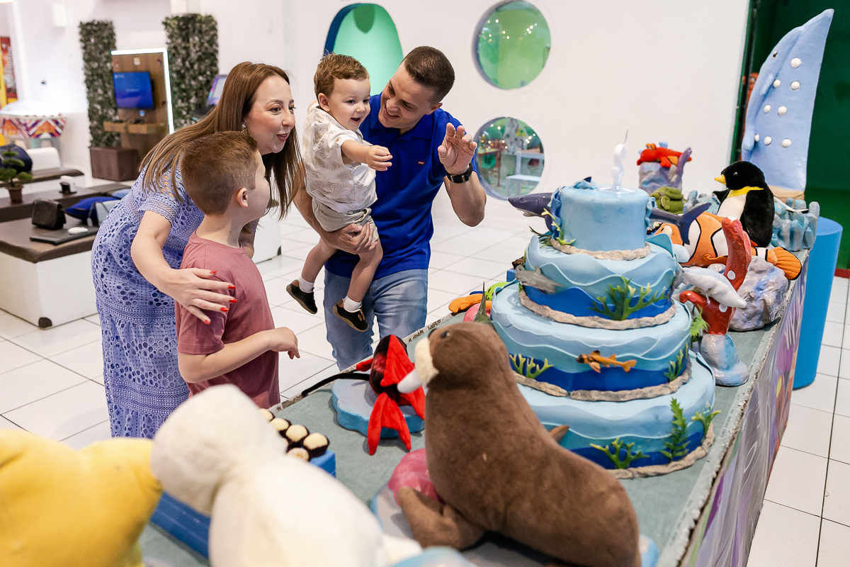 fotografias do aniversário de 2 anos do fernando com o tema fundo do mar no buffet bugui ugui localizado na vila mascote zona sul de sao paulo sp