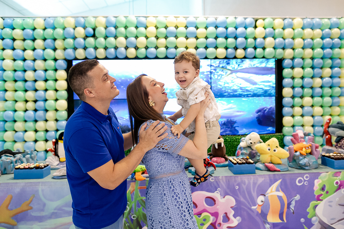 fotografias do aniversário de 2 anos do fernando com o tema fundo do mar no buffet bugui ugui localizado na vila mascote zona sul de sao paulo sp