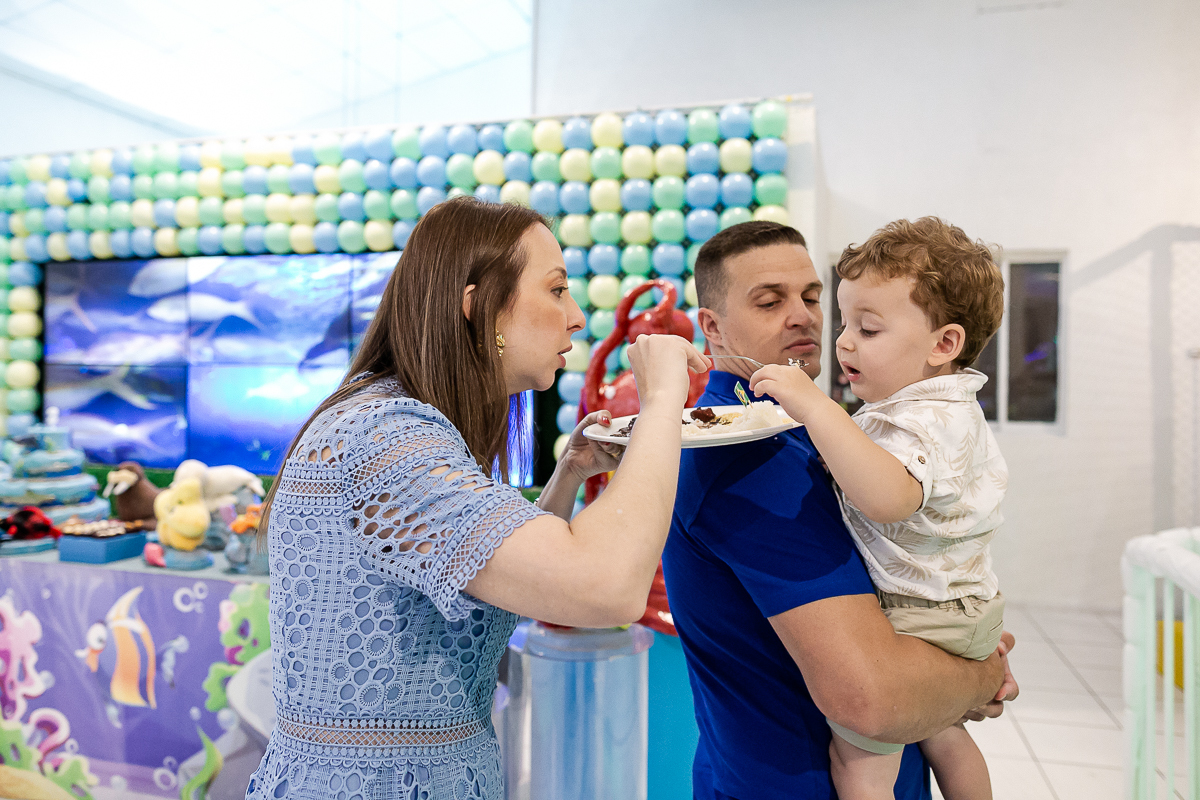 fotografias do aniversário de 2 anos do fernando com o tema fundo do mar no buffet bugui ugui localizado na vila mascote zona sul de sao paulo sp