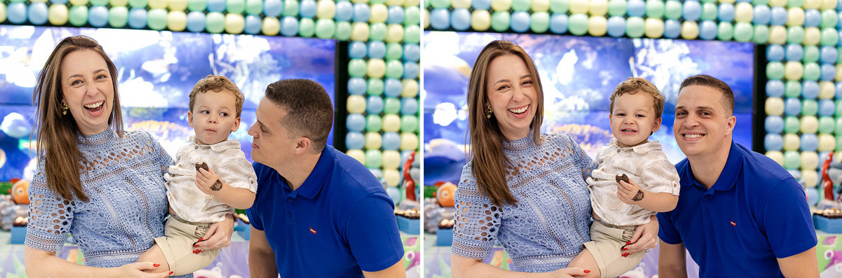 fotografias do aniversário de 2 anos do fernando com o tema fundo do mar no buffet bugui ugui localizado na vila mascote zona sul de sao paulo sp