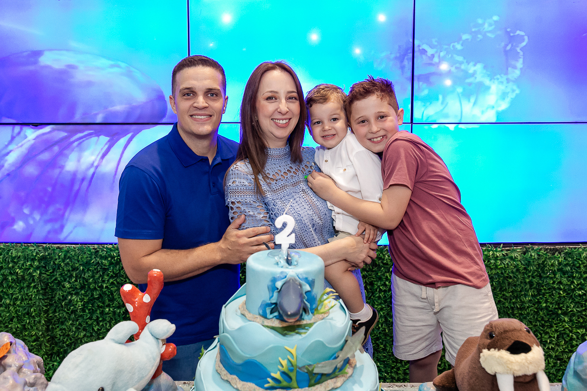 fotografias do aniversário de 2 anos do fernando com o tema fundo do mar no buffet bugui ugui localizado na vila mascote zona sul de sao paulo sp