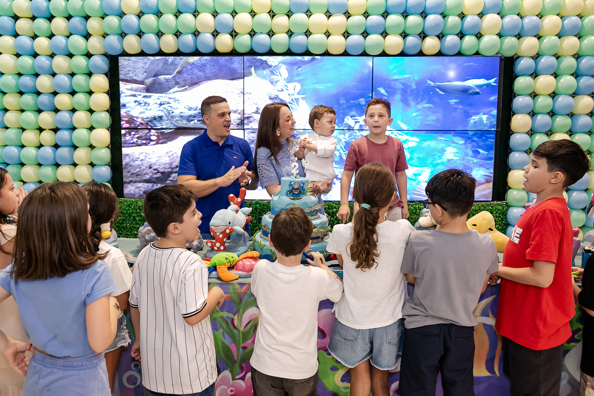 fotografias do aniversário de 2 anos do fernando com o tema fundo do mar no buffet bugui ugui localizado na vila mascote zona sul de sao paulo sp