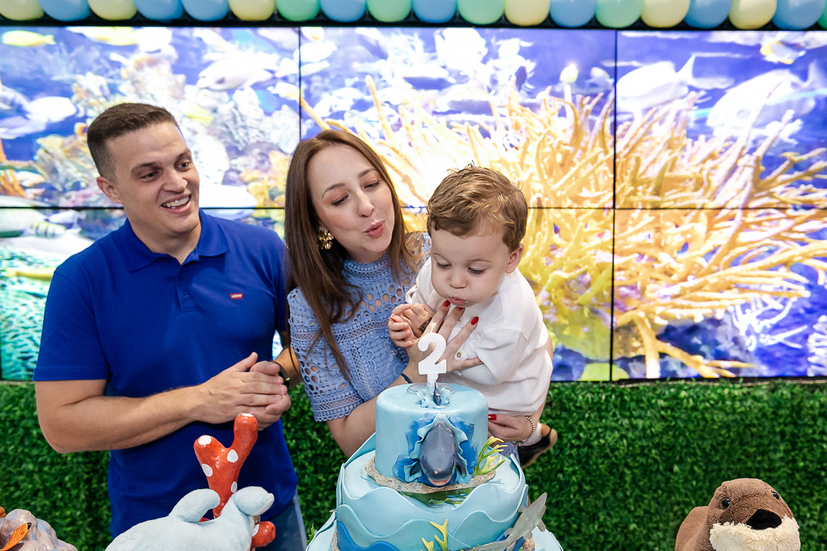fotografias do aniversário de 2 anos do fernando com o tema fundo do mar no buffet bugui ugui localizado na vila mascote zona sul de sao paulo sp