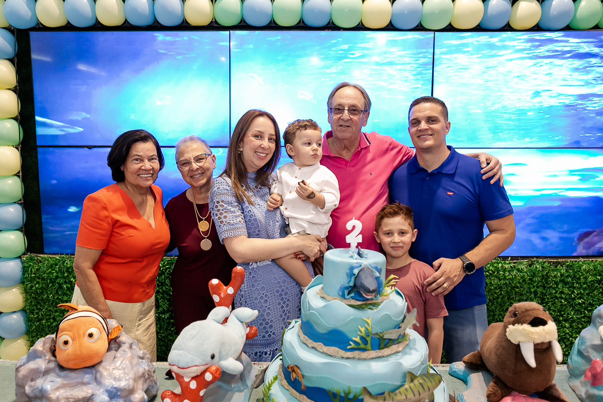 fotografias do aniversário de 2 anos do fernando com o tema fundo do mar no buffet bugui ugui localizado na vila mascote zona sul de sao paulo sp