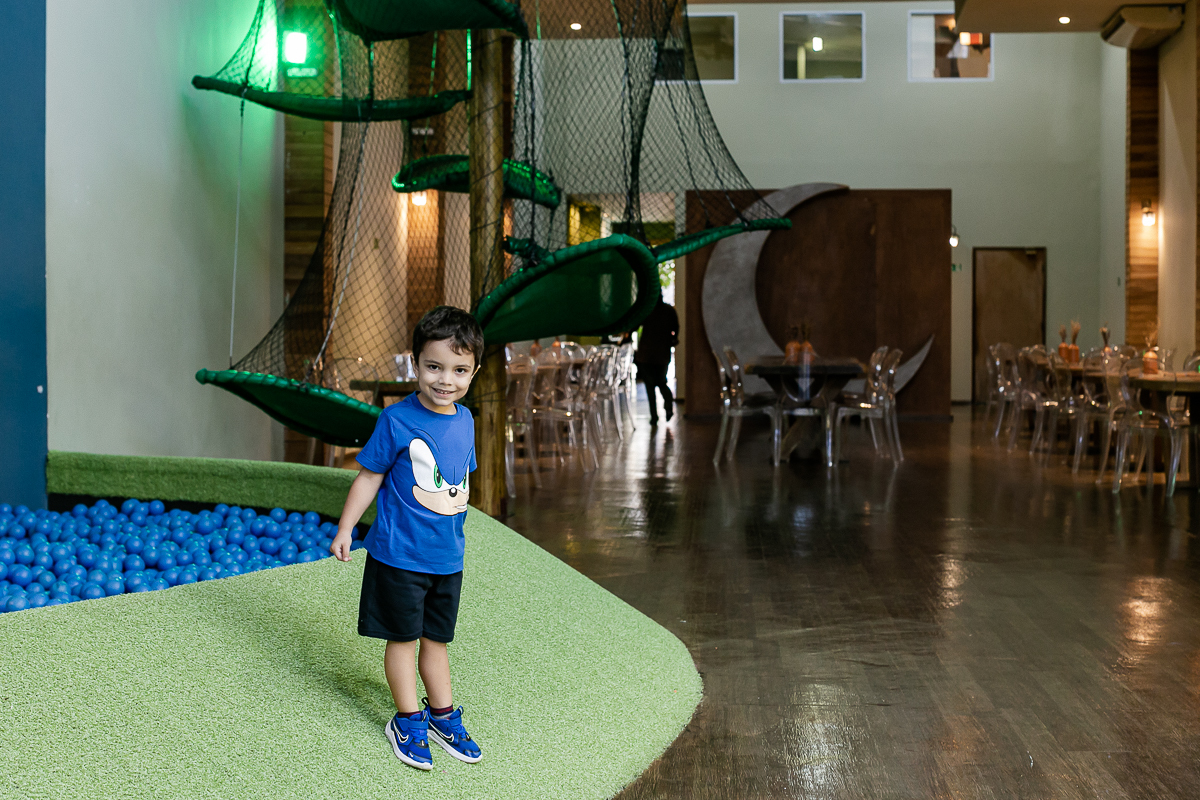 fotografias do aniversário de 4 anos do eduardo com o tema sonic no buffet espaço entre folhas em moema zona sul de sao paulo sp