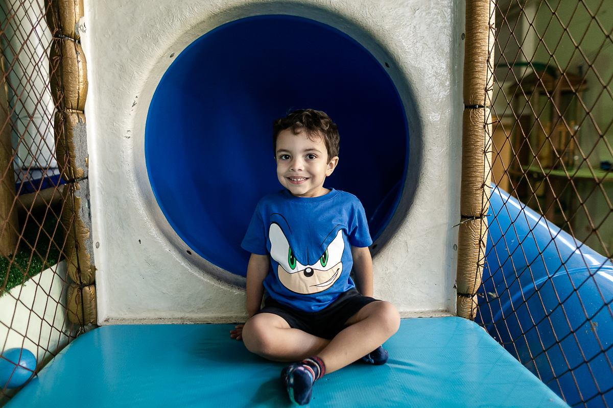 fotografias do aniversário de 4 anos do eduardo com o tema sonic no buffet espaço entre folhas em moema zona sul de sao paulo sp