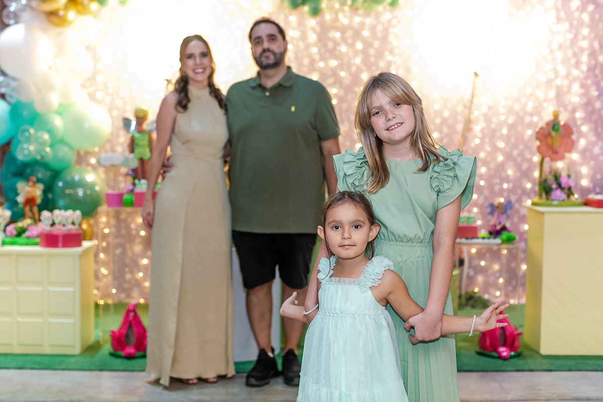 fotografias do aniversário de 5 anos da alice com o tema sininho no espaço dix localizado no campo belo zona sul de sao paulo sp