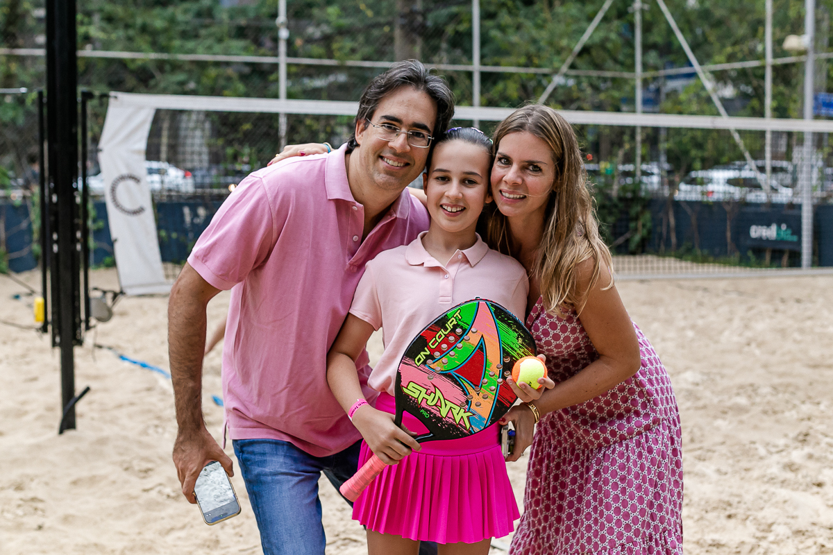 fotografias do aniversário de 11 anos da luiza com o tema beach tenis na arena jk calçadão no itaim bibi zona sul de sao paulo sp