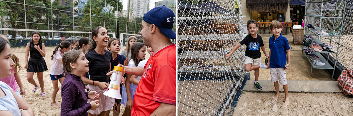 fotografias do aniversário de 11 anos da luiza com o tema beach tenis na arena jk calçadão no itaim bibi zona sul de sao paulo sp