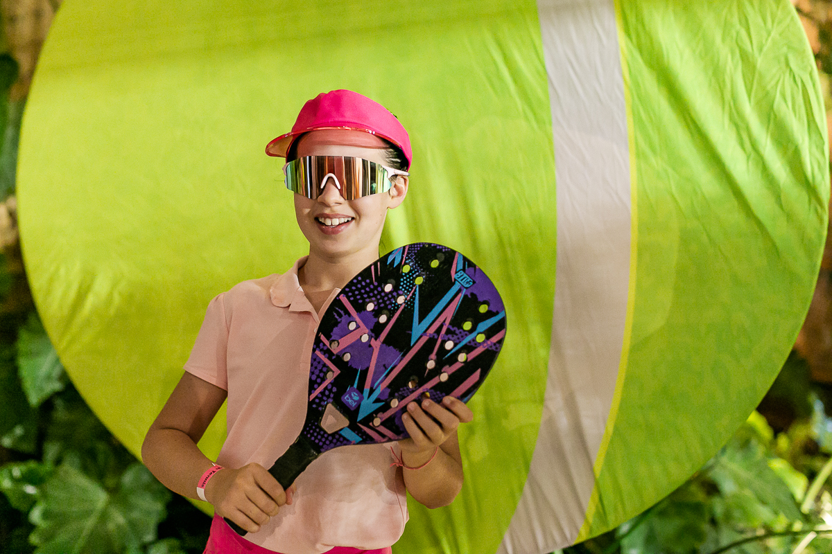 fotografias do aniversário de 11 anos da luiza com o tema beach tenis na arena jk calçadão no itaim bibi zona sul de sao paulo sp