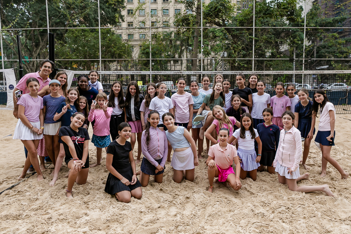 fotografias do aniversário de 11 anos da luiza com o tema beach tenis na arena jk calçadão no itaim bibi zona sul de sao paulo sp