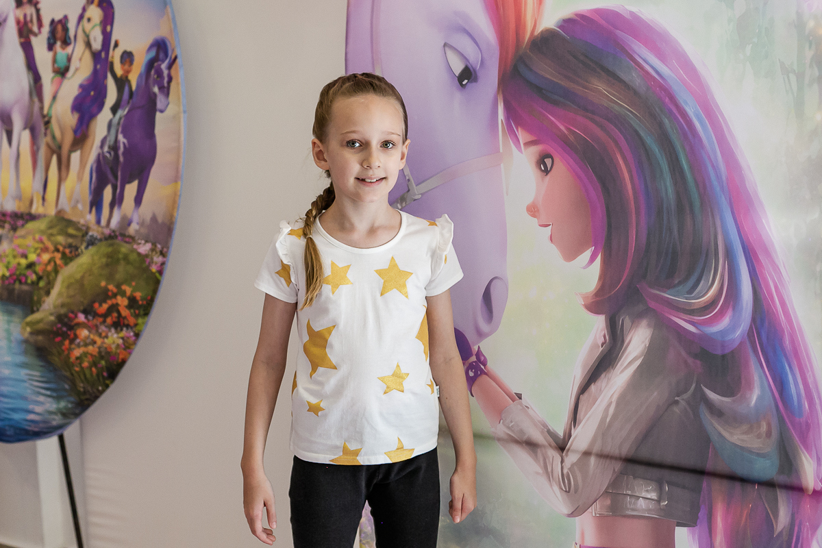 fotografias do aniversário de 4 anos da giulia e 8 anos da sofia com o tema unicornio no buffet espaço bumxicabum localizado em santana zona norte de sao paulo sp
