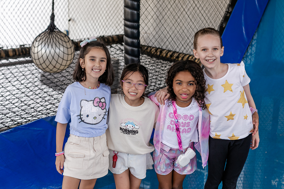 fotografias do aniversário de 4 anos da giulia e 8 anos da sofia com o tema unicornio no buffet espaço bumxicabum localizado em santana zona norte de sao paulo sp