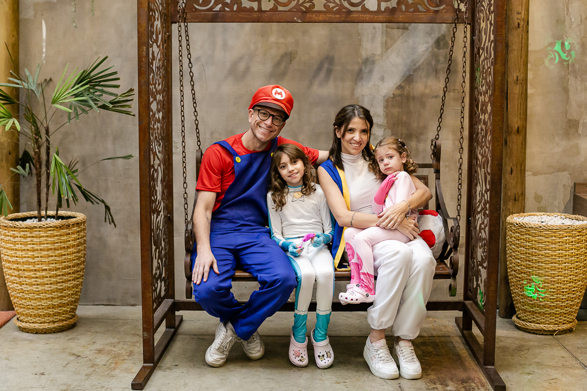 fotografias do aniversário de 8 anos da Melissa com o tema Marios Bross no buffet Espaço Dix localizado no bairro do campo belo zona sul de sao paulo sp