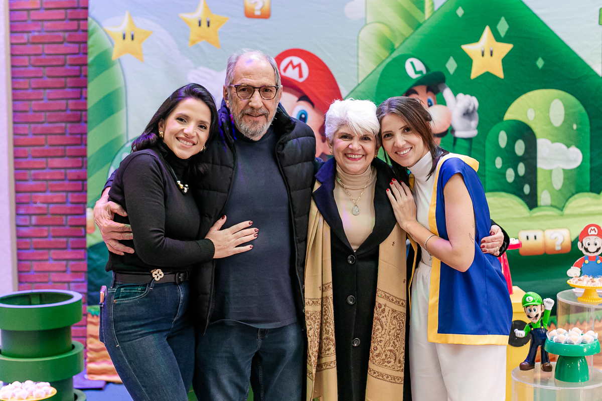 fotografias do aniversário de 8 anos da Melissa com o tema Marios Bross no buffet Espaço Dix localizado no bairro do campo belo zona sul de sao paulo sp