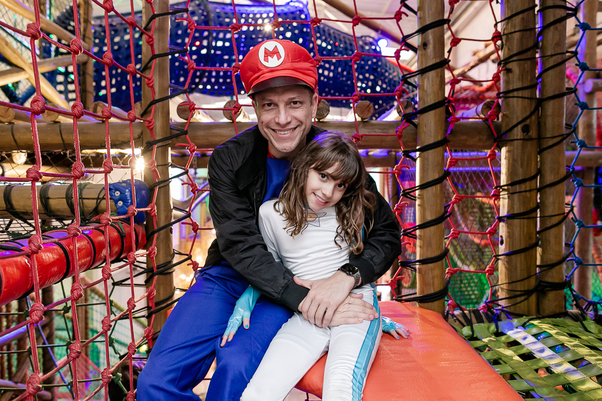 fotografias do aniversário de 8 anos da Melissa com o tema Marios Bross no buffet Espaço Dix localizado no bairro do campo belo zona sul de sao paulo sp