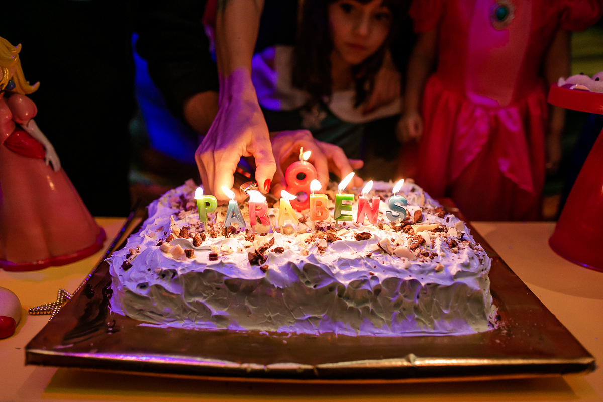 fotografias do aniversário de 8 anos da Melissa com o tema Marios Bross no buffet Espaço Dix localizado no bairro do campo belo zona sul de sao paulo sp