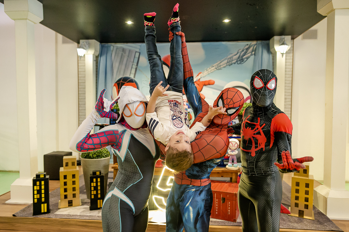fotografias do aniversário de 5 anos do Daniel com o tema Homem Aranha no buffet Villa Pé de Marmelo no bairro da Mooca zona leste de são paulo sp