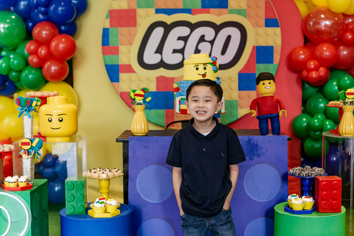 fotografias do aniversário de 8 anos do gabriel com o tema lego no buffet engenho moema na zona sul de sao paulo sp