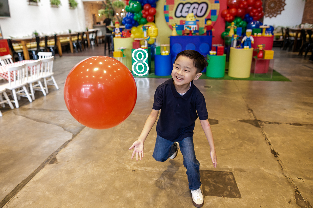 fotografias do aniversário de 8 anos do gabriel com o tema lego no buffet engenho moema na zona sul de sao paulo sp