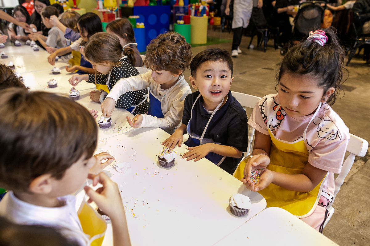 fotografias do aniversário de 8 anos do gabriel com o tema lego no buffet engenho moema na zona sul de sao paulo sp