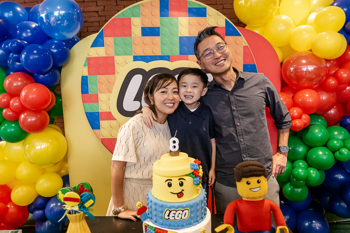 fotografias do aniversário de 8 anos do gabriel com o tema lego no buffet engenho moema na zona sul de sao paulo sp