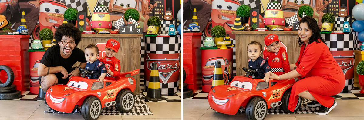 fotografias do aniversário de 4 anos da agatha com o tema carros no buffet caixinha de surpresa no campo belo zona sul de sao paulo sp