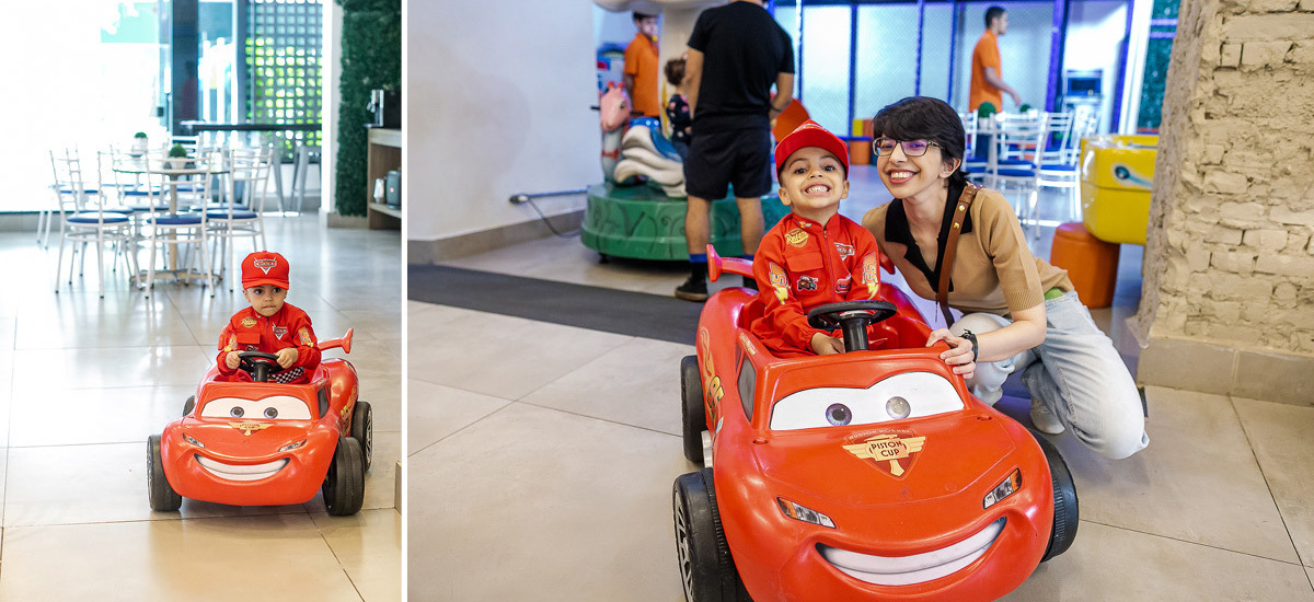 fotografias do aniversário de 4 anos da agatha com o tema carros no buffet caixinha de surpresa no campo belo zona sul de sao paulo sp