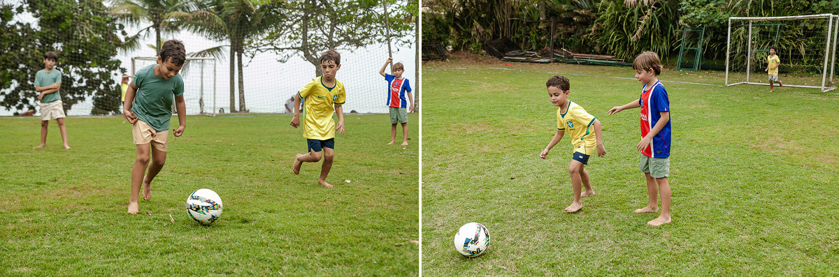 fotografias do aniversário de 8 anos do bruno com o tema copa no mundo no quintal de casa no condominio sao pedro no guaruja sp