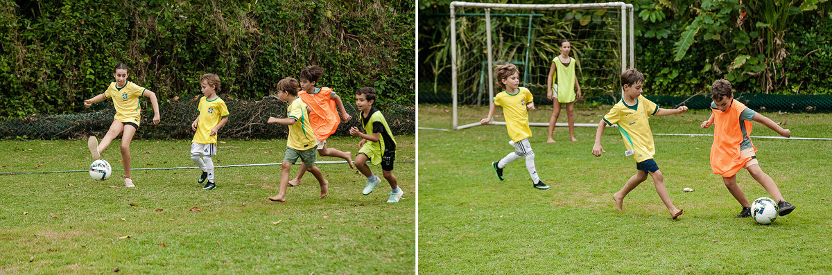 fotografias do aniversário de 8 anos do bruno com o tema copa no mundo no quintal de casa no condominio sao pedro no guaruja sp
