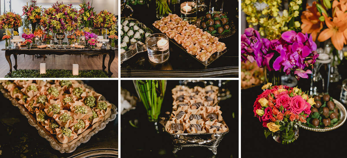 detalhes da mesa do bolo