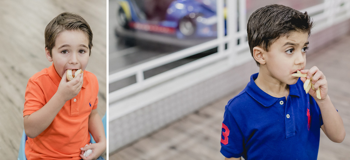 comendo lanchinho na hora do lanche do buffet brincar e sonhar