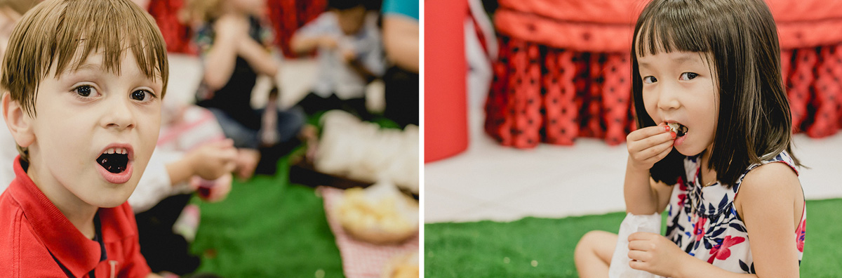 comendo pipoca e salgadinho