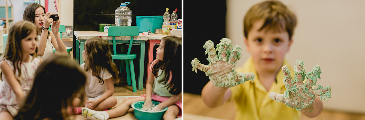 fazendo massinha caseira no espaço cade bebe localizado no bairro do itaim sao paulo sp
