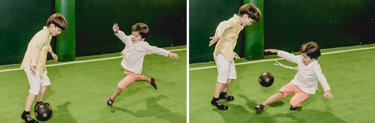 tomando um drible do irmao