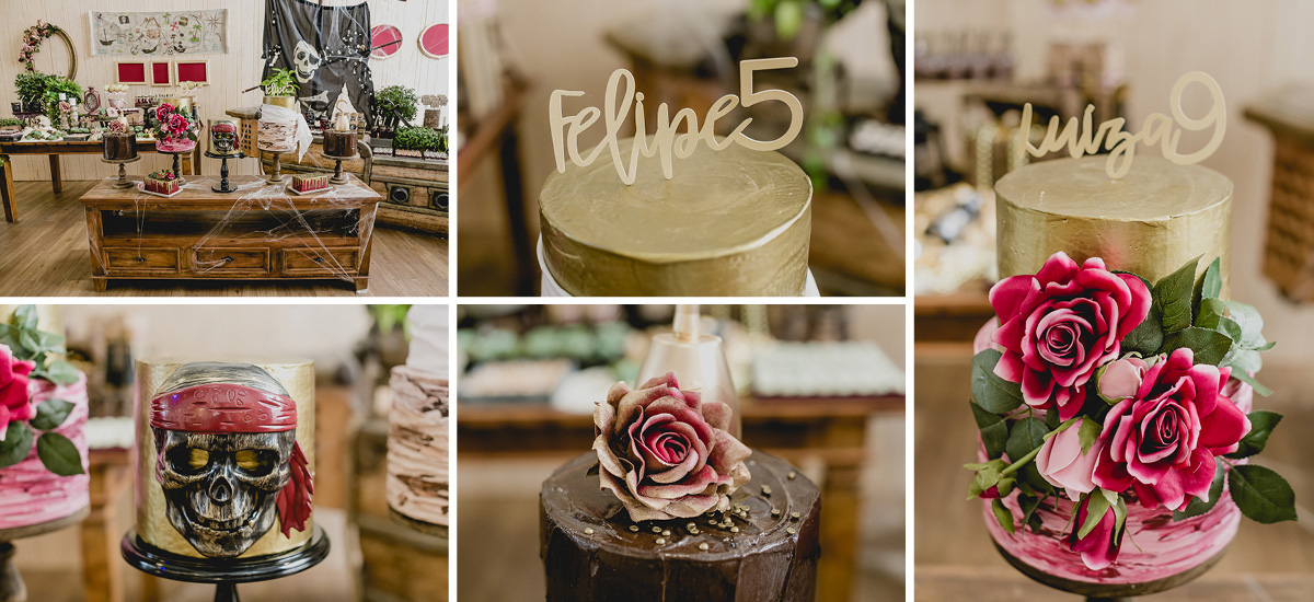 detalhes da mesa do bolo feita pela arte coisa e tal e tati carolino