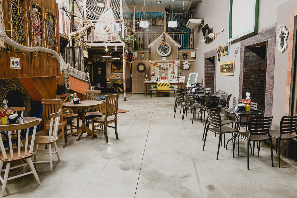 interior e atraçoes do buffet miniland tatuape