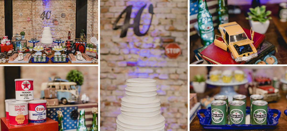 detalhes da mesa do bolo