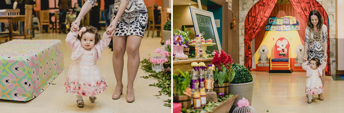 caminhando com a mae