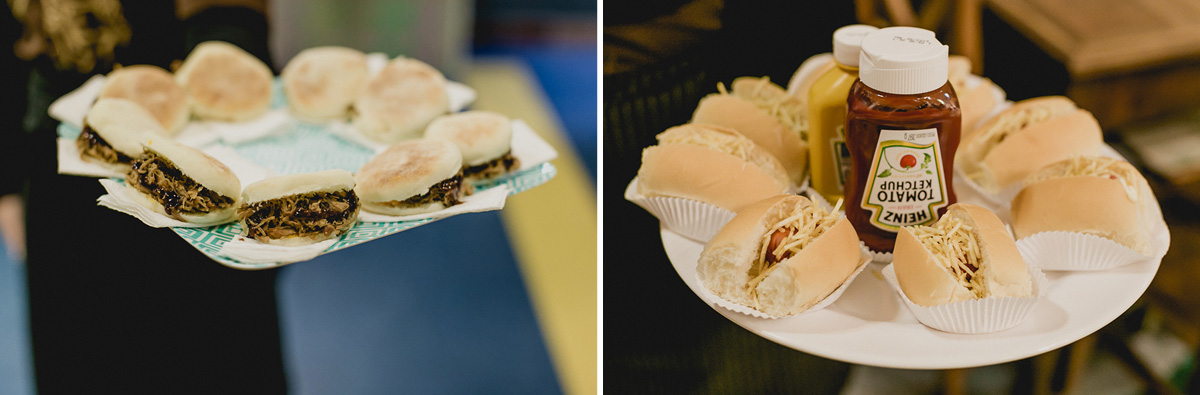 lanches e salgados do buffet miniland