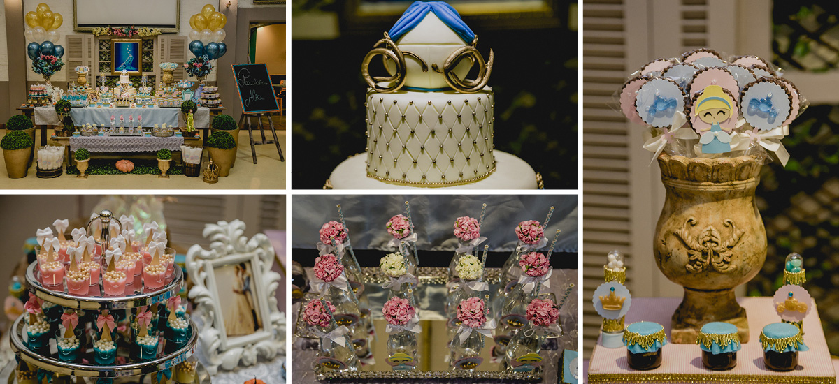 Decoração da Mesa do Bolo no Buffet Miniland  - Tatuapé - SP