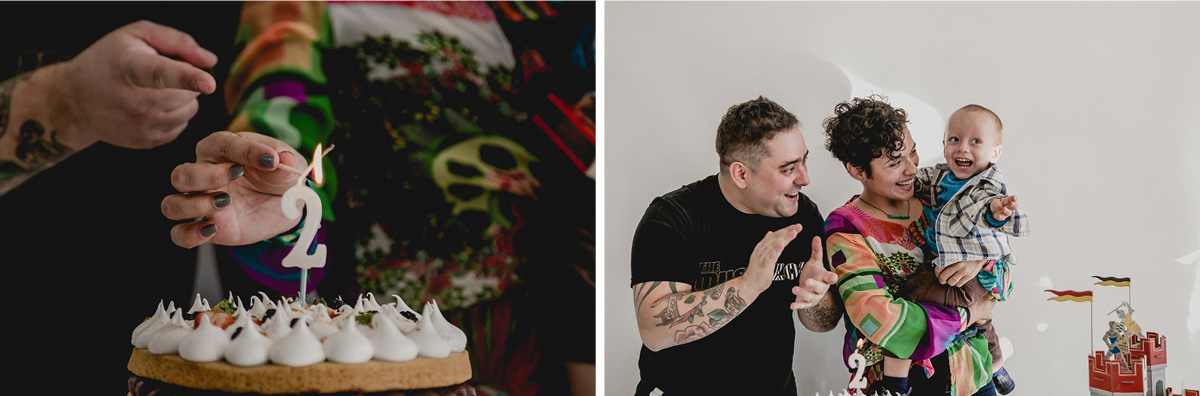 Velas acessas e cantando o parabens do francisco no Residencial Euroville - Carapicuiba - SP