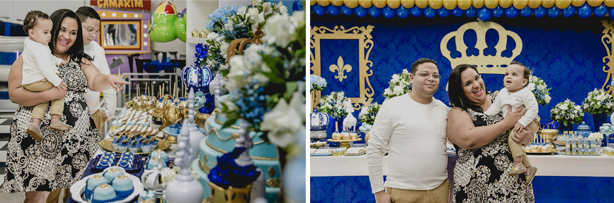 familia chegando na mesa do bolo no buffet viva la vita
