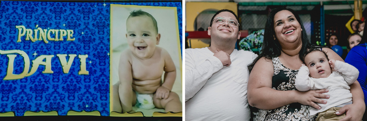 Davi e familia assistindo a retrospectiva