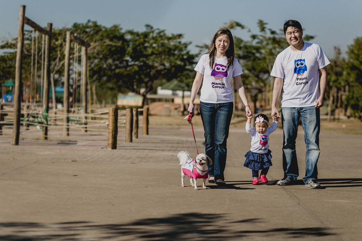 passeando com a familia