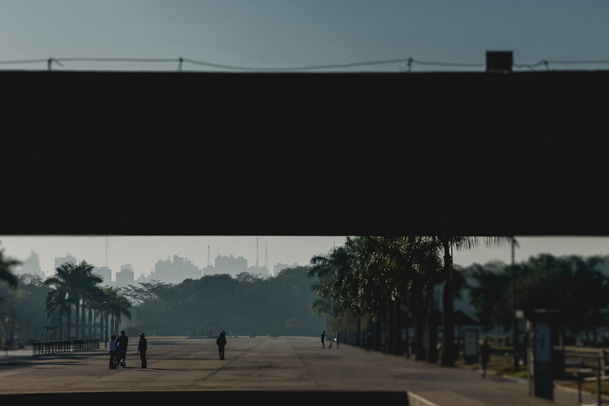 Chegando para o ensaio de manhã