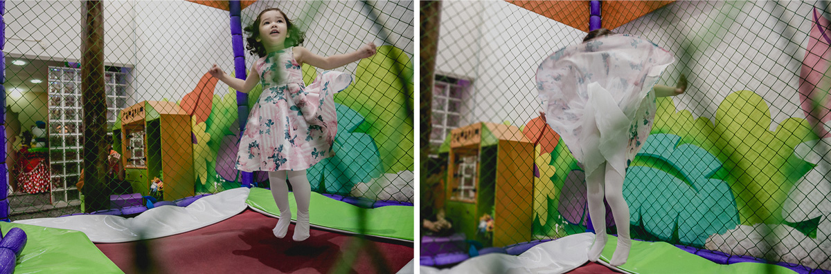 brincando no pula pula