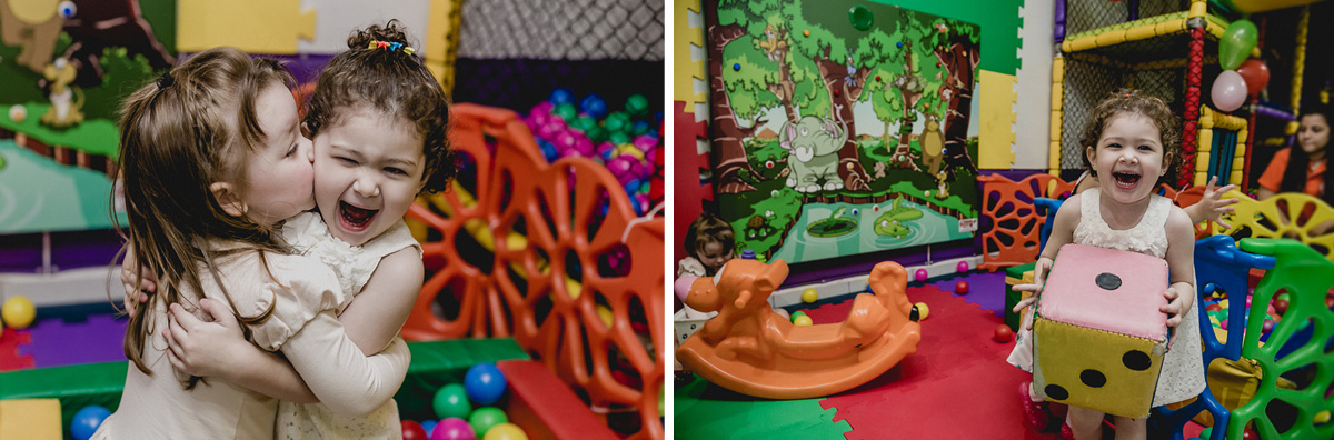 brincando na area baby