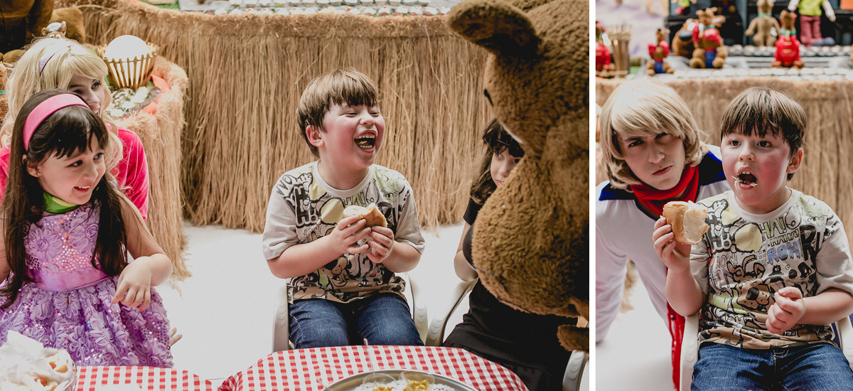 comendo lanche com o scoob doo