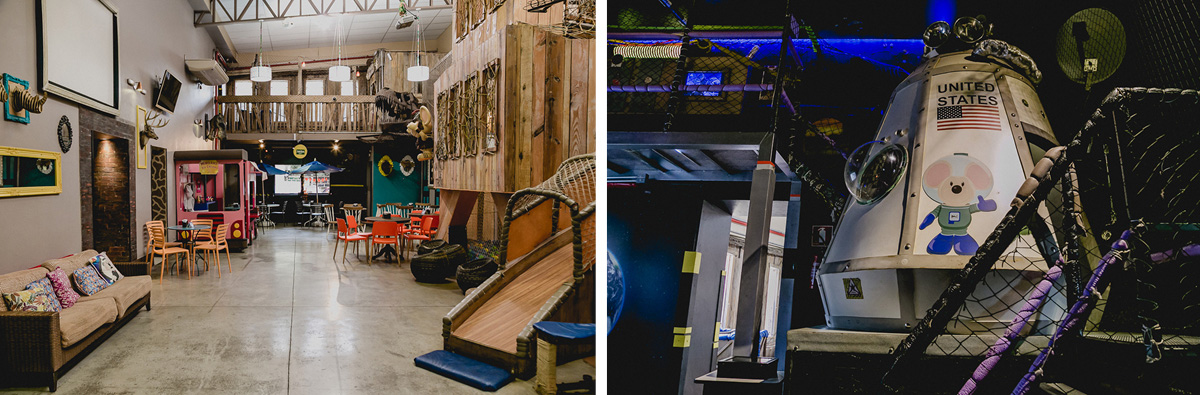 interior do buffet museu miniland